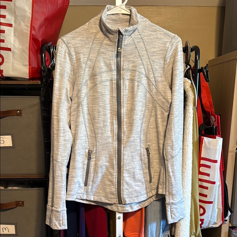 Lululemon Define Jacket Sz 8 Wee Are From Space Nimbus Battleship Grey Luon 877